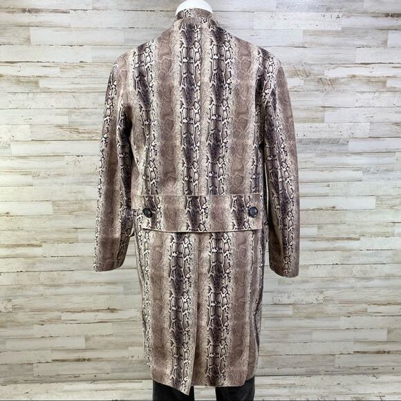 BlankNYC Snake Charmer Faux Suede Jacket Coat Womens Size XS Brown Tan - Picture 10 of 16